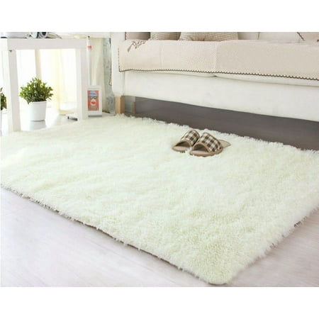 Nk Home 24x47 Rectangle Oblong Shape Bedroom Fluffy Rugs Anti Skid Shaggy Area Office Sitting Drawing Room Gateway Door Carpet Brown Pink Red Grey