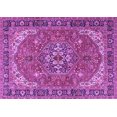 thumbnail image 1 of Ahgly Company Indoor Rectangle Medallion Purple Traditional Area Rugs, 6' x 9', 1 of 4