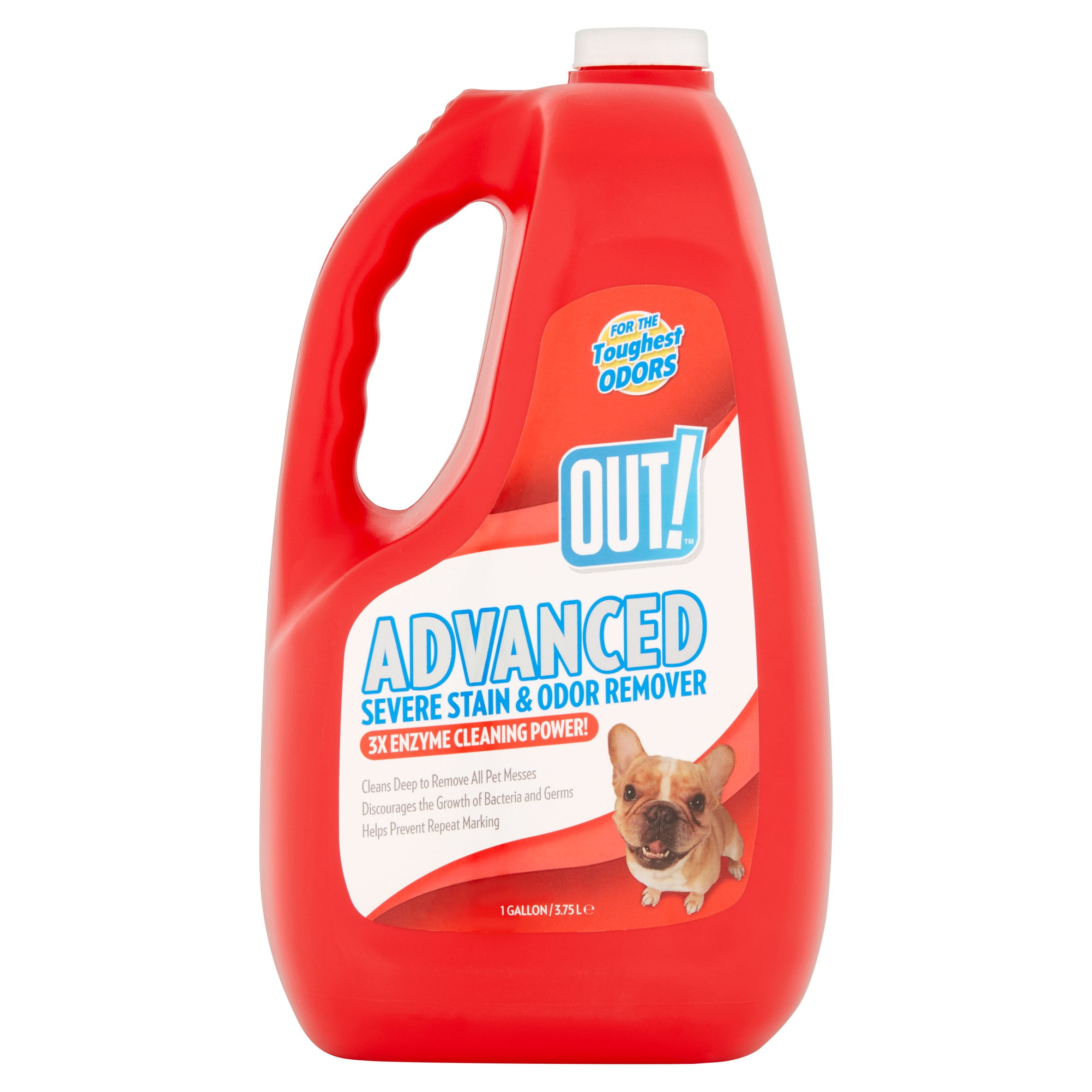OUT! Advanced Severe Stain & Odor Remover, 128 Oz.