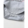 thumbnail image 4 of Newborn Infant Baby Boy Clothes Long Sleeve Romper Pants Headband Hat Outfits Set ( 3-6 Months, Grey), 4 of 6