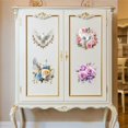 thumbnail image 5 of 3 Sheets 3 Styles PVC Waterproof Decorative Stickers Self Adhesive Floral Decals for Furniture Decoration Pigeon 300x150mm 1 sheet/style, 5 of 9