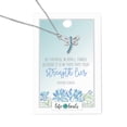 thumbnail image 3 of Lifebeats Be Faithful Dragonfly Turquoise Silver Necklace, 3 of 4
