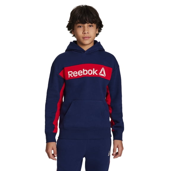 Reebok Boy's Colorblock Fleece Hoodie, Sizes 4-18