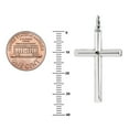 thumbnail image 2 of Ritastephens 925 Sterling Silver Adult Italian Cross Pendant Necklace for Men, 2 of 5