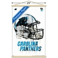 thumbnail image 3 of NFL Carolina Panthers - Drip Helmet 20 Wall Poster with Wooden Magnetic Frame, 22.375" x 34", 3 of 5