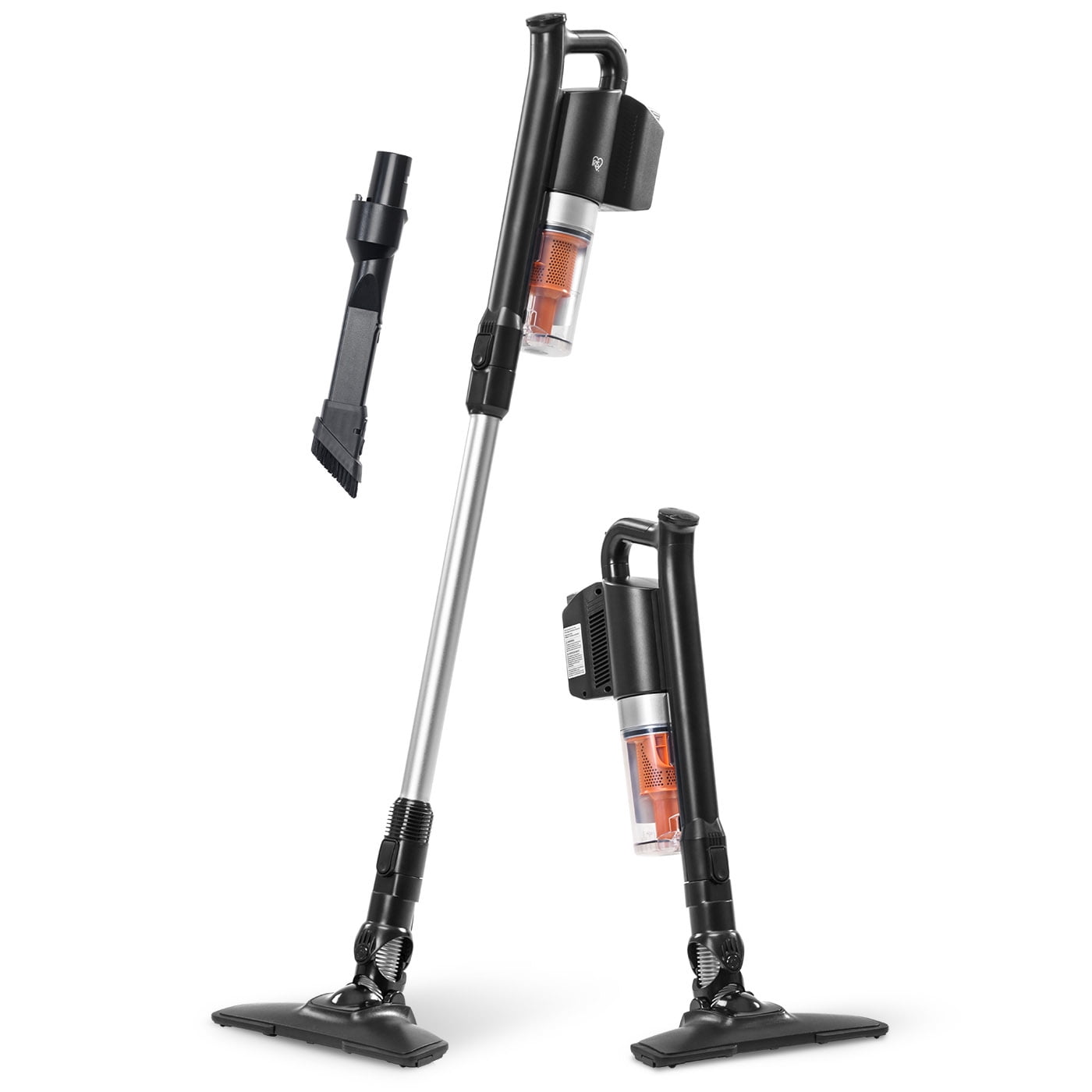 IRIS Cordless Stick Vacuum for Low-profile Rugs and Hard Floors, 4-in-1 Attachments, 9000Pa Suction LED Indicator