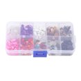 thumbnail image 2 of Cuentas de piedra con forma irregular, multicolor, sin tóxicos, trituradas, con caja para joyería DIY, decoración de peceras, 2 of 12