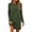 Army Green, variant on Tqcoqu Women's Long Sleeve Casual Sweatshirt Dress,Crew Neck Knitted Soft Fall Winter Tunic Dress With Side Slits