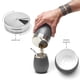thumbnail image 5 of BALIBETOV Kit de Mate Argentino - Calabaza Mate Moderna, Termo Mate, Contenedor para Yerba Mate (Yerbero), Bombilla (Sorbete) y Cepillo de limpieza - Acero inoxidable 304 18/8 (Negro) BALIBETOV NA, 5 of 7