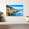 thumbnail image 2 of Elephant Stock Amalfi Coast Daylight Wall Art - Horizontal Canvas Wall Art - Living Room Wall Decor - Beach Canvas - Blue And Green Decor - 12" x 8", 2 of 8