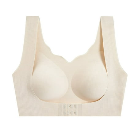 

Hunpta Sports Bras For Women Bralette Womens Seamless Rimless Tank Style Bra Beauty Chest Pads Bra Daily Sport Underwear