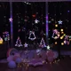 thumbnail image 4 of Guirnalda de luces LED navideñas con forma de estrella y luna, cortina de hadas para exteriores, para árbol, fiesta, decoración de Navidad y Año Nuevo, 4 of 5