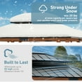 thumbnail image 6 of Modern Shade 12' x16' Cedar Wood Framed Gazebo Wind Resistant Hardtop with Lighting Hook for Outdoor, 6 of 9