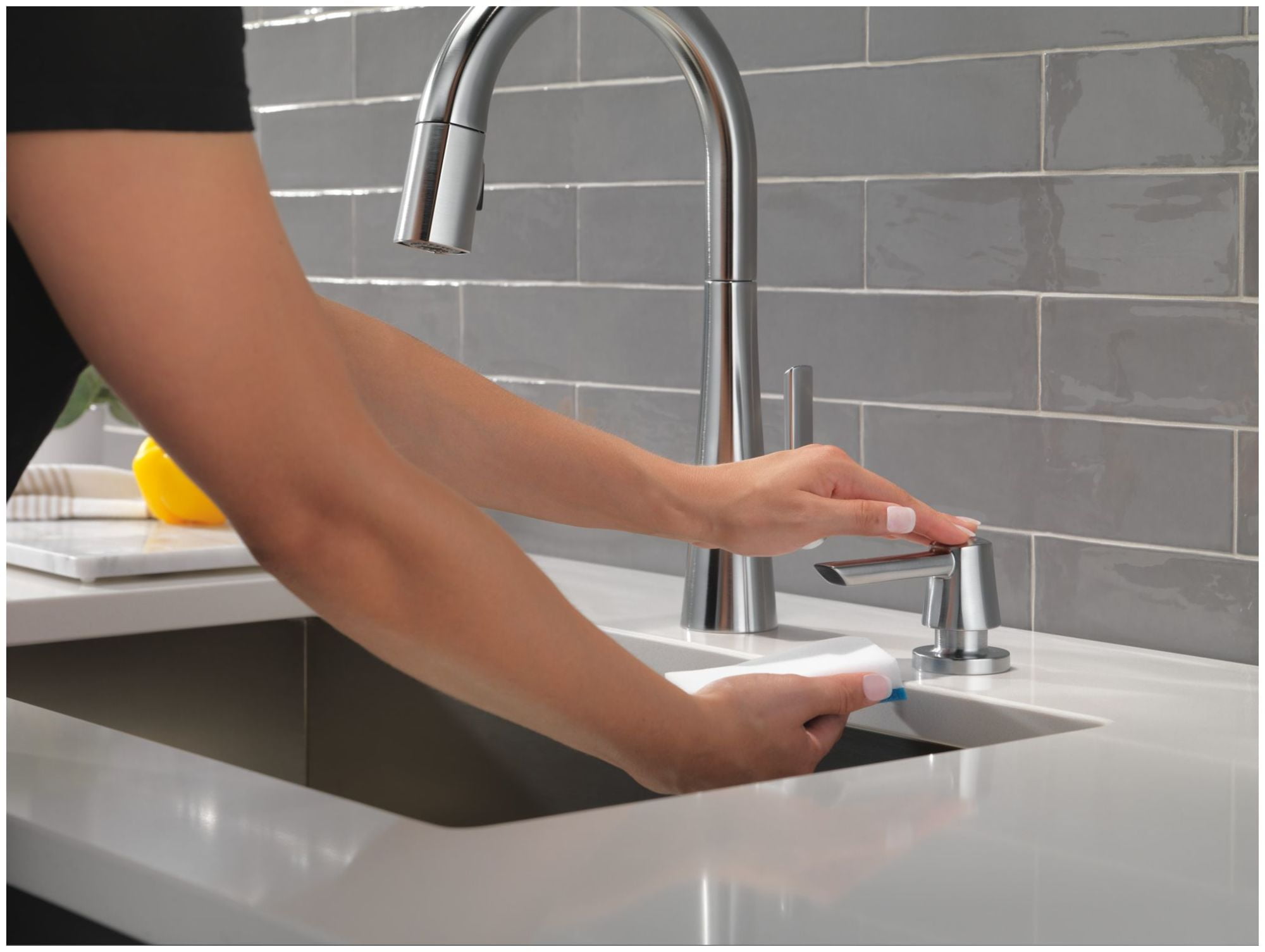 Delta RP101850BL Monrovia Deck Mounted Soap Dispenser - Black
