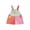 Blue Orange Pink, variant on Toddler Baby Boy Girl Patchwork Overalls Shorts Kids Contrast Color Sleeveless Romper Jumpsuit with Adjustble Shoulder Strap Pockets 90s Clothes