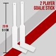 thumbnail image 2 of PRISP Mini Hockey Goalie Stick - 20 Inch Plastic Knee Hockey Stick for Goaltender; Sports Gift for Indoors, Basement, Garage, 2 of 7