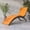 Orange, variant on Sion PE Wicker and Steel Patio Chaise Lounge, White and Gray