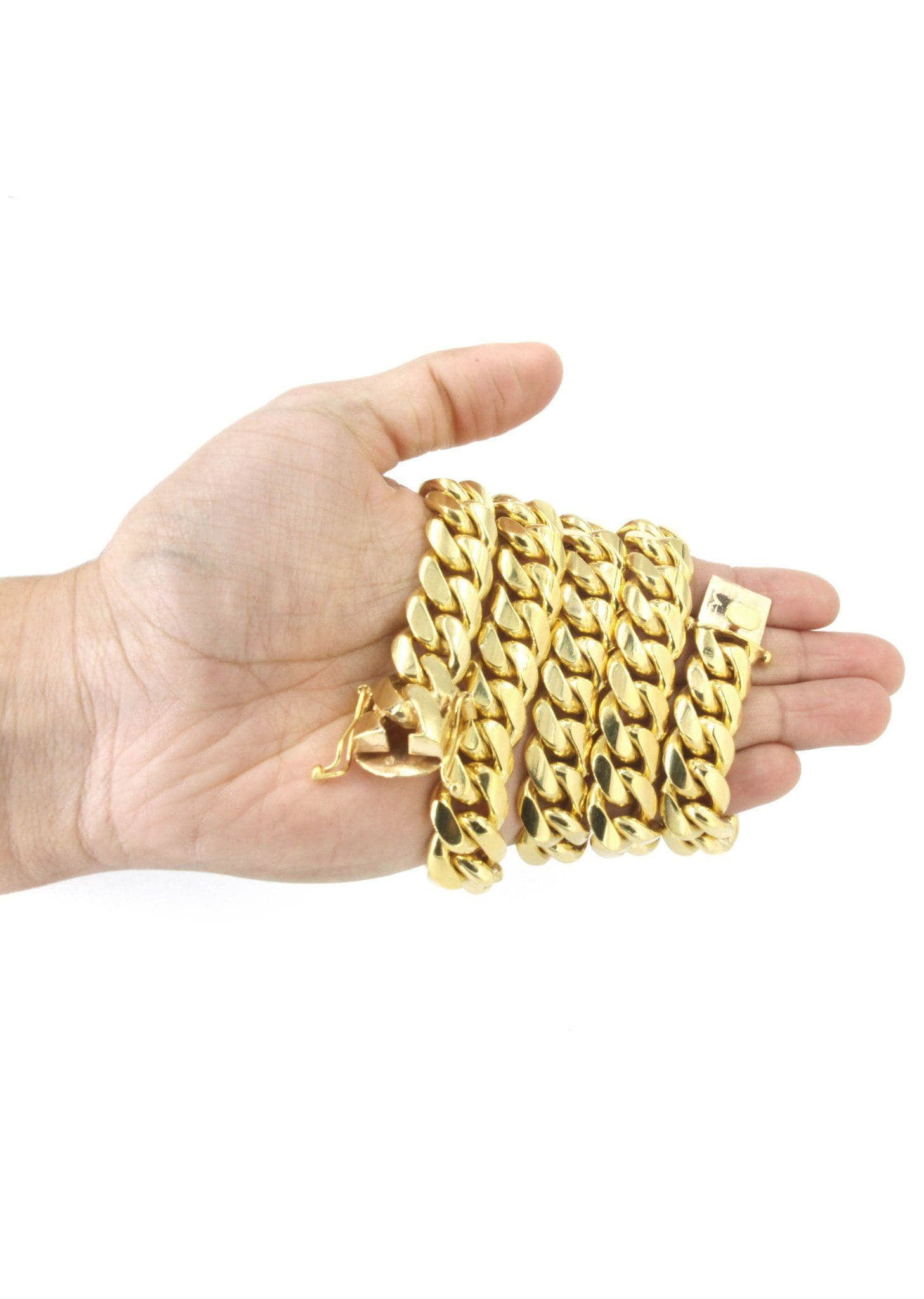 Heavy Solid Gold Miami Cuban Link Chain Customizable (10MM-20MM)
