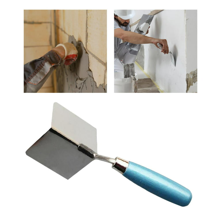 Corner Angle Trowel, Stainless Steel with Grip Handle Hand Tool Plastering  Tools Wall Repair Tools 90 Degree for Scraping Professional , Outside  Corner 