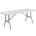 thumbnail image 1 of 30''W x 72''L Granite White Plastic Folding Table, 1 of 7