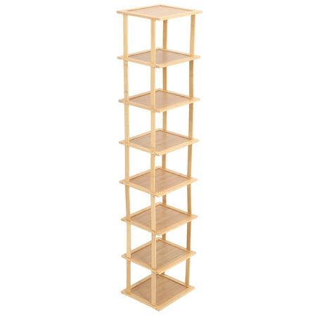 Hemoton 1 set of Bamboo Shoe Rack Shelf Standing Shoe Holder Multi-layer Household Shoes Rack (8-layer)