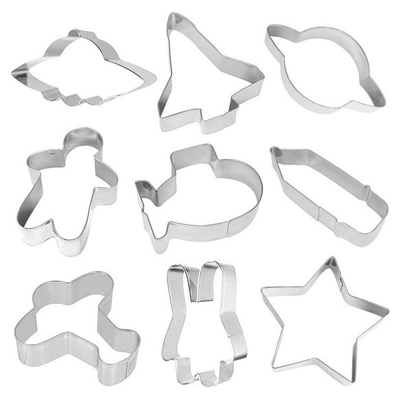 EGNMCR Popsicle Mold Chocolate Bar Mold Spaceship Shape Stainless Steel Diy Mould Baking Mould Kitchen Tool Eye shadow