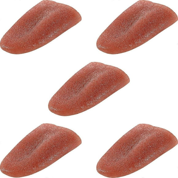Set of 5 Realistic Fake Tongues Fake Tongue Prank Tongue Toys Magic Artificial Horror Tongue
