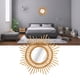 thumbnail image 1 of Espejo De Ratán Montado En La Pared, Decoración De Pared única Tejida A Mano Duradera, Espejo De Ratán Con Forma De Estrella Para Dormitorio, 1 of 7