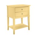 thumbnail image 2 of Franklin Accent Table with 2 Drawers, Yellow, 2 of 9
