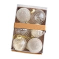 thumbnail image 2 of Juego de 6 piezas de adornos de bolas de Navidad, colgantes con lazo, decoración de de Navidad para compromiso, dormitorio, inauguración de la Estilo F, 2 of 8