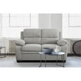 thumbnail image 2 of Lexicon Holleman Textured Fabric 2-Piece Upholstered Sofa Set in Light Gray, 2 of 12