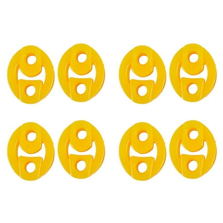 Rubber 2 Holes Race Car Muffler Exhaust Hanger Bushing 8 Pcs