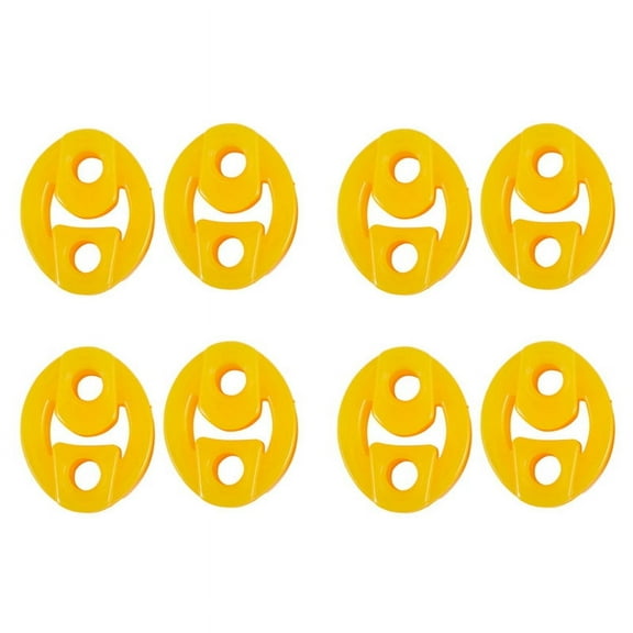 Rubber 2 Holes Race Car Muffler Exhaust Hanger Bushing 8 Pcs
