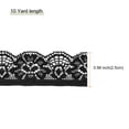 thumbnail image 2 of Uxcell Lace Trim Vintage 0.98" x 10yards Black Lace Ribbon For Clothes Fabric Wedding Decoration Gift Wrap, 2 of 5
