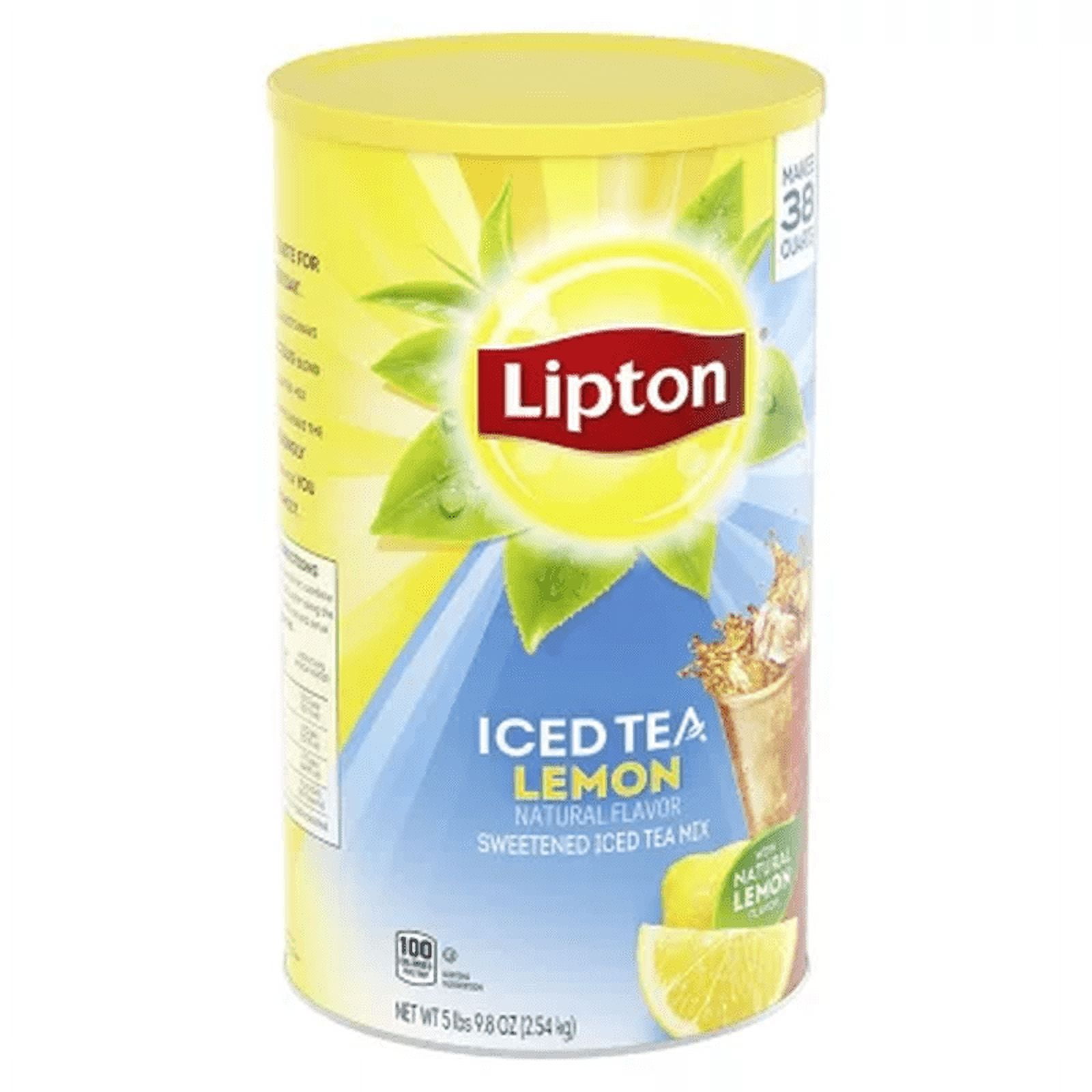 リール Lipton Lipton Sweetened Iced Tea Mix, Lemon (89.8 Oz.) - Walmart.com
