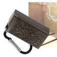 thumbnail image 1 of Portable Aluminum Ashtray With Lid, Mini Embossed Pattern Wide Application For Bar Indoor Outdoor , Suitable For Parties And Social Gatherings, 1 of 8