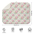 thumbnail image 2 of Microfibre Drying Mat for Kitchen Pioneer Dish Drying Drainer Mat Absorbent Colorful Floral Drying Mat Washing Up for Glass, Plate & Cup 18inch X 24inch, 2 of 5