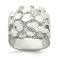 thumbnail image 1 of 925 Sterling Silver Mens Nugget Ring Man   For Dad Mens  For Him, 1 of 6