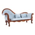 thumbnail image 5 of Long Sofa Chaise Lounge Recliner Model For 1:6 Dollhouse Bjd Pink, 5 of 5
