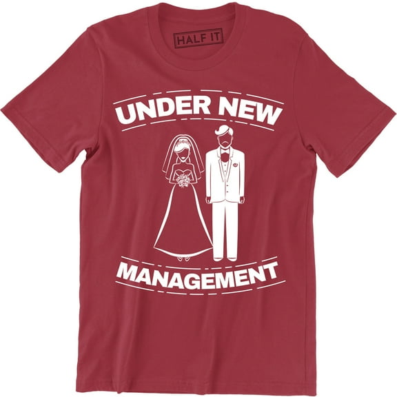 Mens Under Management - Funny Gift Wedding Marriage Wife Husband Tee Shirt