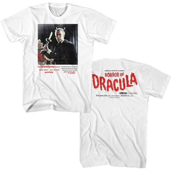 Hammer Horror Horror of Drac White T-Shirt