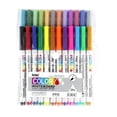 thumbnail image 3 of 12-Color Washable Floating Watercolor Markers for Kids - Fine 1mm Tip, Quick-Dry Non-Toxic Ink, Smooth Writing, Comfort Grip, Erasable Whiteboard Pens with Durable Fiber Nib & Portable Clip Design, 3 of 7