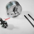 thumbnail image 3 of Mini Three Jaw Chuck for Lathe Bench Grinder Electric Drill Aluminum Alloy Self Centering Woodworking Turning Chuck C, 3 of 5