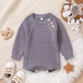 thumbnail image 2 of Gubotare Toddler Boys Crewneck Sweaters Toddler Baby Girl Boy Knit Sweater Long Sleeve Pullover Oversized Sweatshirt Fall Winter Clothes Size 6 9 Months (Grey,6-9 Months), 2 of 7