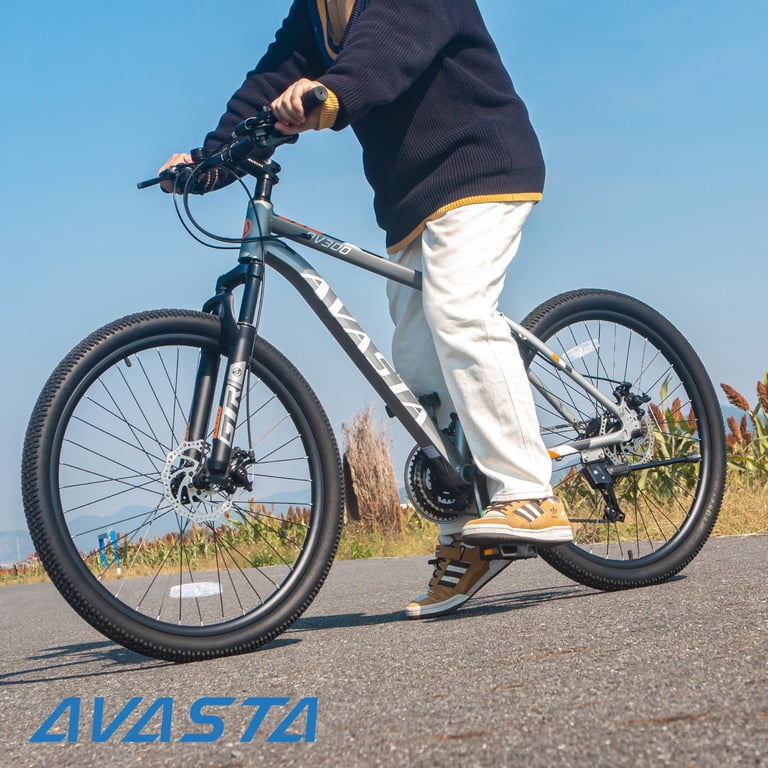 AVASTA AV300 Mountain Bike, 27.5 Inch, 21-Speed, Aluminum Frame