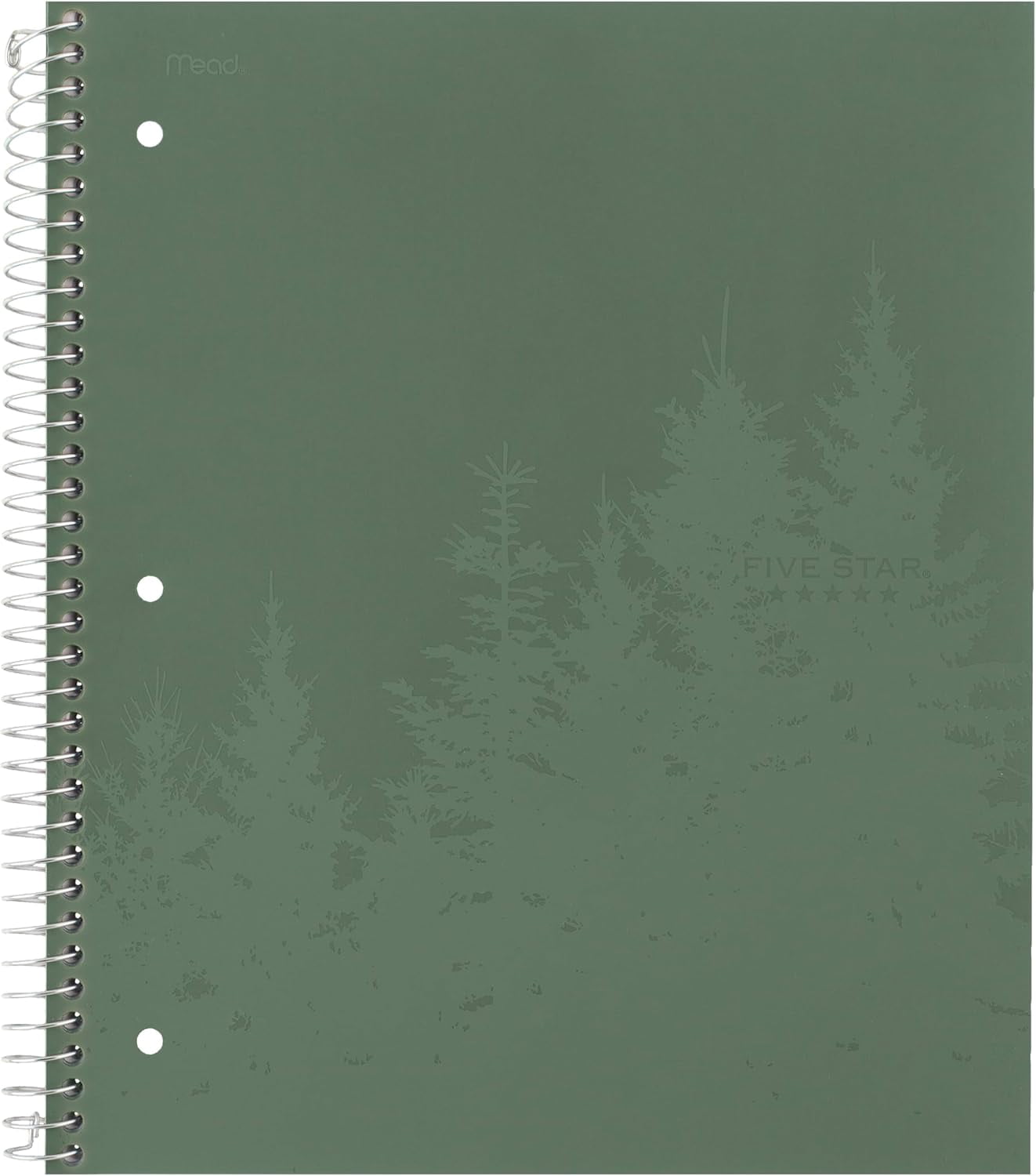 General Spiral Notebook + Study App, 4 Pack, 1 Subject, Recycled College Ruled Paper, 8-1/2" x 11", 100 Sheets, Fights Ink Bleed, Includes 3 Colors + 1 Randomly Selected Color (820046-ECM24)