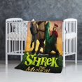 thumbnail image 2 of Manta con estampado multicolor, manta de franela súper suave, ligera y esponjosa, manta de cama de felpa Shrek The Musical, 2 of 8