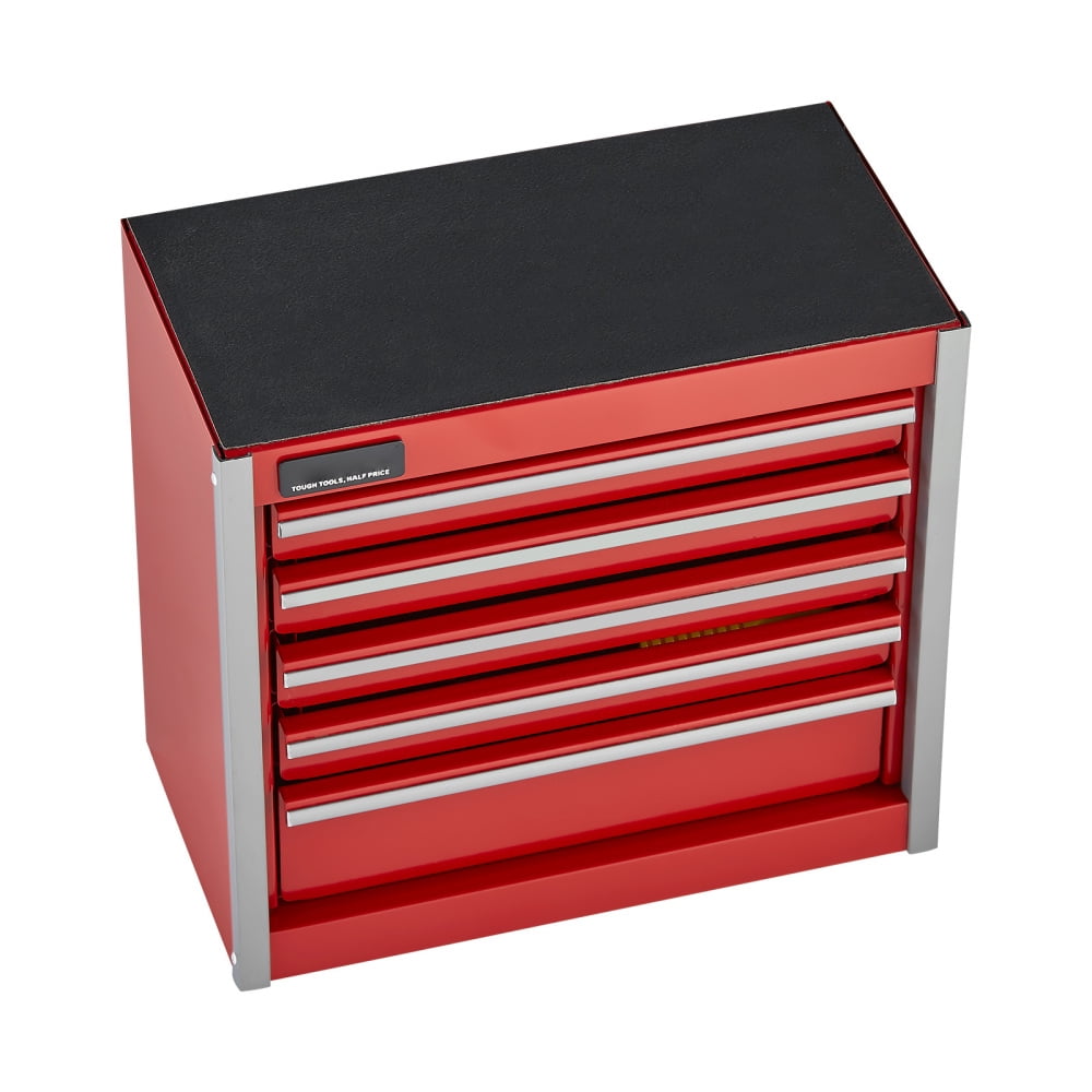 Tool Box 8.6-inch Portable Metal Tool Box with 5 Drawers Tool Organizer Red,Mini Steel Tool Cabinet for Garage, Workshop, Truck
