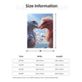 thumbnail image 5 of Gaeub Red And White Bird Couple Print Flannel Throw Blanket, Home Fleece Throw Blanket for Couch or Bed,Decorative Blankets,Lightweight Fuzzy Flannel Blanket-80"x60", 5 of 6