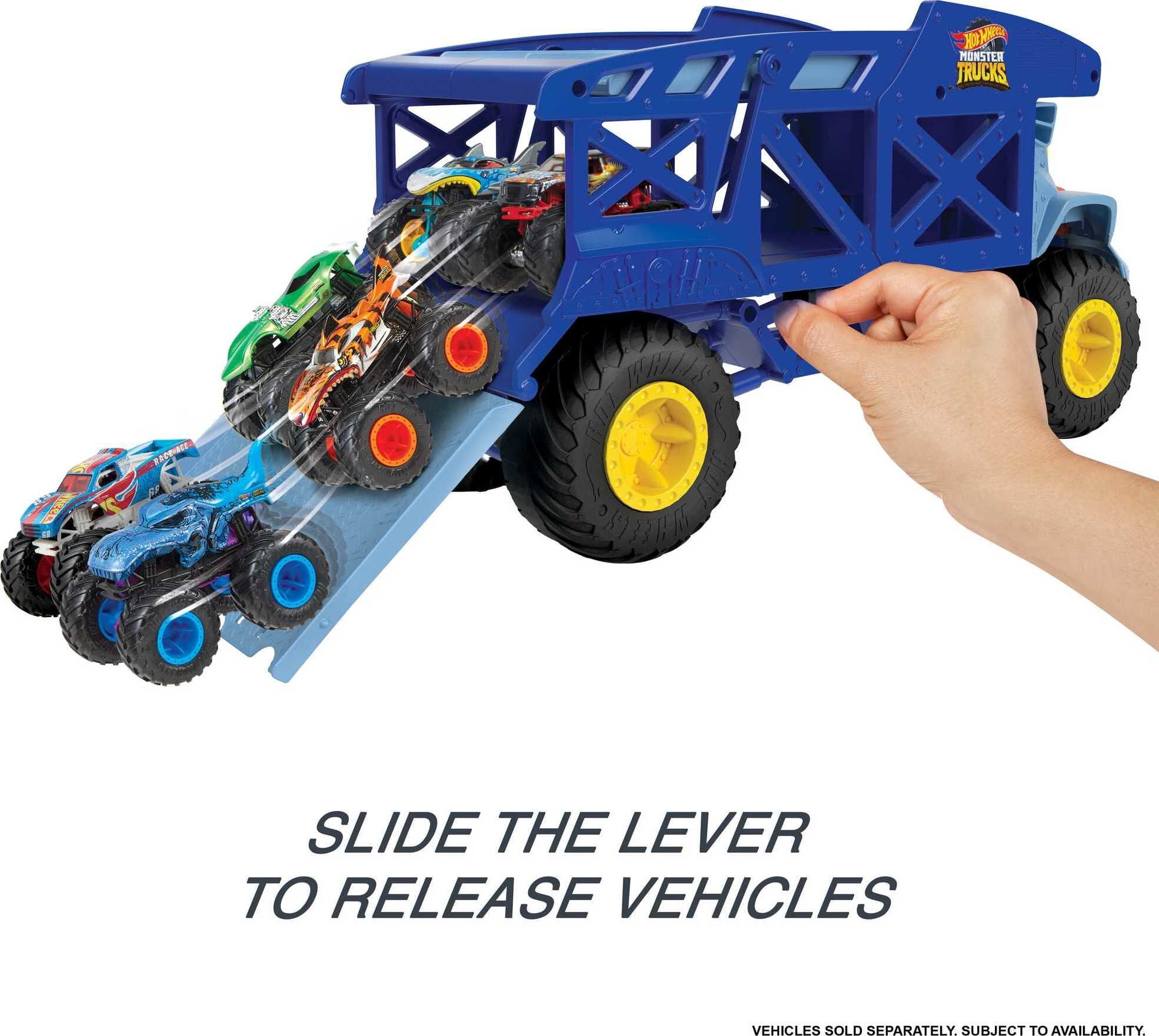 Hot Wheels Monster Trucks Monster Mover, Gift Idea for Kids Ages 3 Years  Old & Up